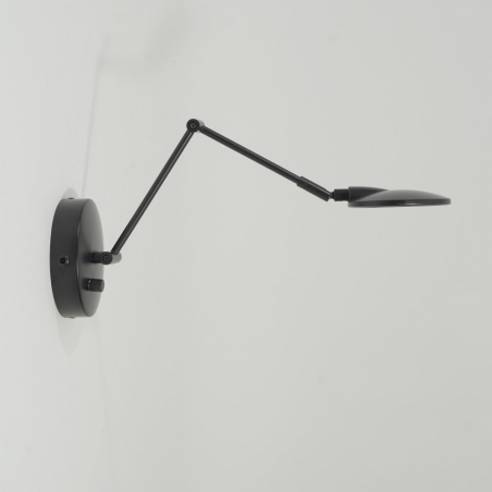 Kazan LED black wall lamp with arm Trio