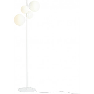 Bloom white glass balls floor lamp Aldex