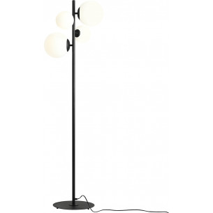 Bloom white&amp;black glass balls floor lamp Aldex