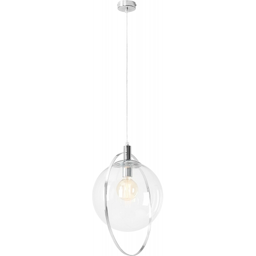 Auroa 30 chrome&amp;transparent glass ball pendant lamp Aldex