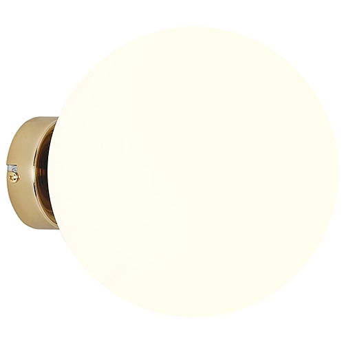 Ball 20 white&amp;gold glass ball wall lamp Aldex