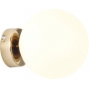 Ball 14 white&amp;gold glass ball wall lamp Aldex