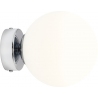 Stylowy Kinkiet szklana kula glamour Ball Chrome 14 biało-chromowany Aldex do sypialni i salonu.