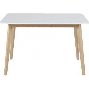 Designer Raven 120x80 white scandinavian dining table Actona for kitchen