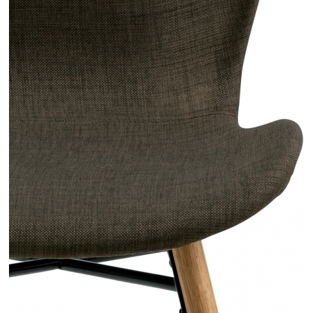 Stylowe Krzesło tapicerowane Batilda Khaki Actona do jadalni, salonu i kuchni.