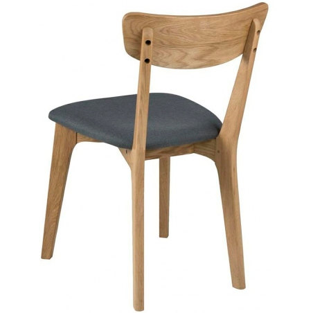 Stylowe Krzesło drewniane tapicerowane Taxi Dąb Actona do jadalni.