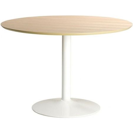 Skandynawski Stół okrągły na jednej nodze Ibiza 110 Dąb Actona do salonu, jadalni i kuchni.