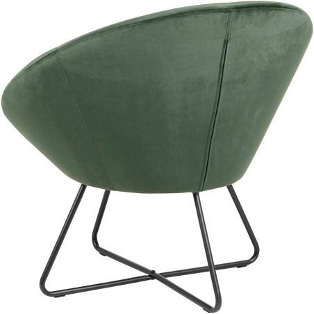 Designerski Fotel tapicerowany Center Zielony Actona do salonu i sypialni.