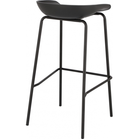 Grego 73 black designer bar stool Intesi