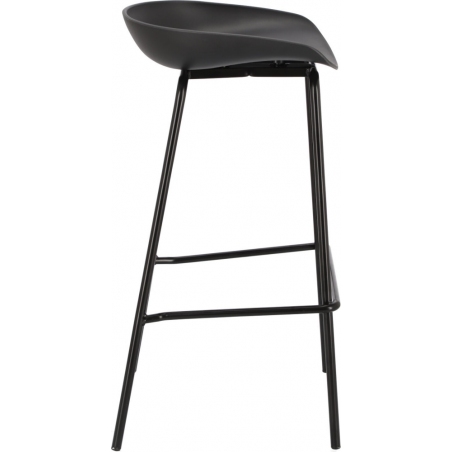 Grego 73 black designer bar stool Intesi