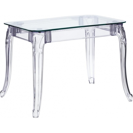 Stół prostokątny Ghost 120x80 przezroczysty D2.Design do salonu i kuchni