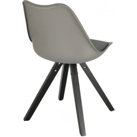 Stylowe Krzesło plastikowe z poduszką Norden Star Square szare-żółte Intesi do kuchni i jadalni