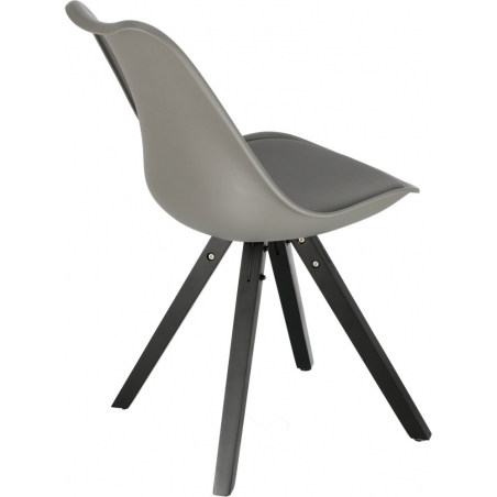 Stylowe Krzesło plastikowe z poduszką Norden Star Square szare-żółte Intesi do kuchni i jadalni