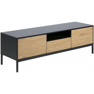 Seaford 140 black&amp;oak industrial tv stand Actona 2