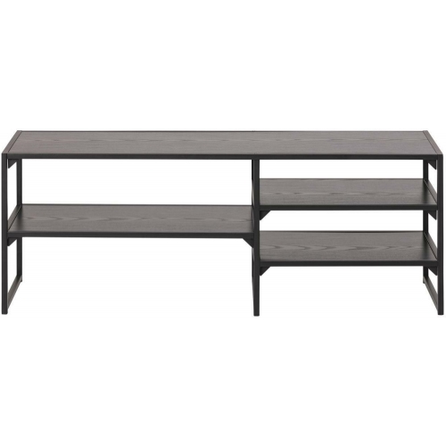 Seaford 120 black tv stand with shekves Actona