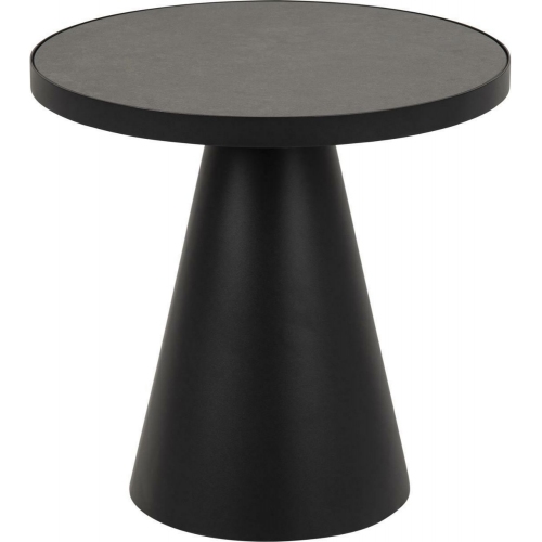 Soli 45 black designer round coffe table Actona