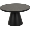 Soli 65 black designer round coffe table Actona