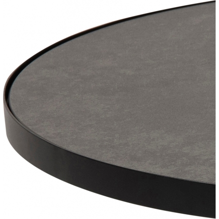Soli 65 black designer round coffe table Actona