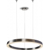 Circle 120 LED brushed nickel modern round pendant lamp Step Into Design