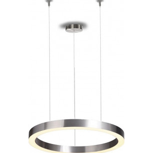 Circle 80 LED brushed nickel modern round pendant lamp Step Into Design