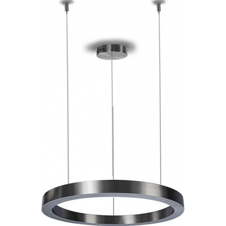 Circle 80 LED brushed nickel modern round pendant lamp Step Into Design