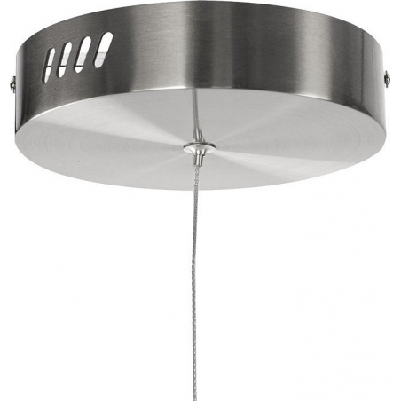 Circle 60 LED brushed nickel modern round pendant lamp Step Into Design