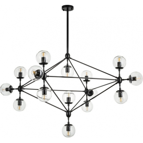 Astrifero XV transparent&amp;black designer glass balls lamp Step Into Design