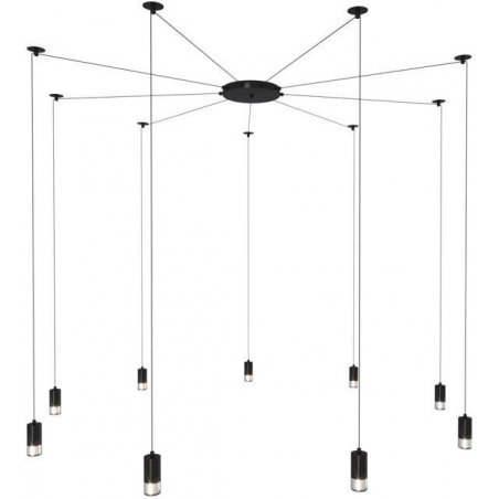 Stylowa Lampa wisząca designerska "pająk" Linea IX czarna Step Into Design do salonu i kuchni