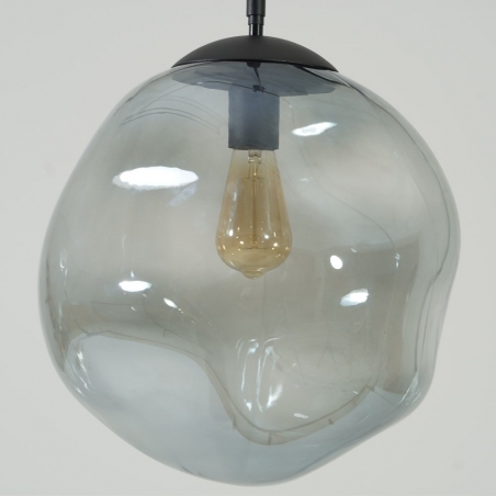 Stylowa Lampa wisząca szklana kula Sol 25 grafitowa TK Lighting do kuchni i sypialni.