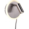 Jordan LED nickel wall lamp with switch Trio
