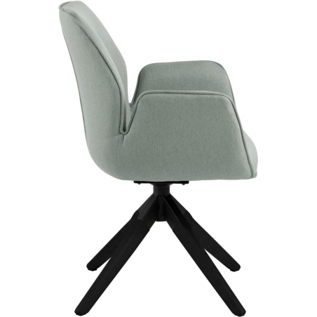 Aura light grey upholstered swivel chair Actona