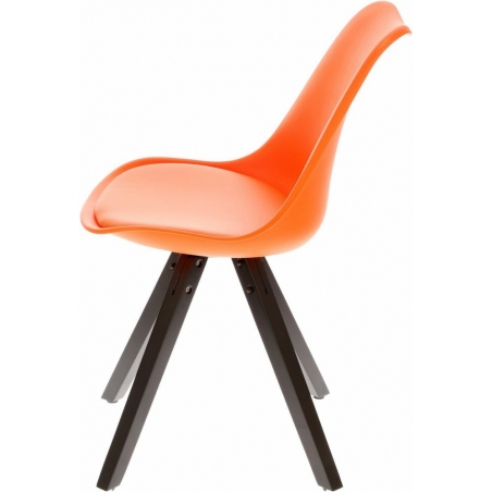 Norden Star Square black&amp;orange designer chair Intesi