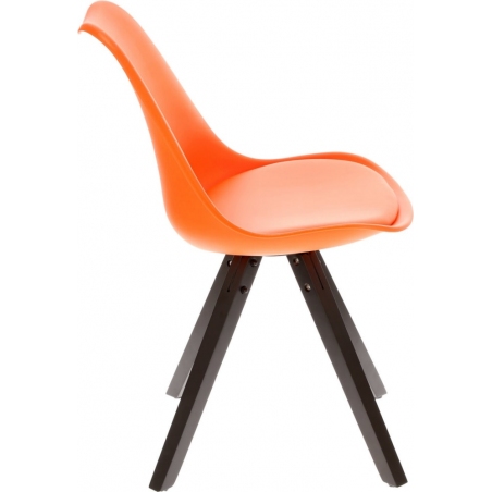 Norden Star Square black&amp;orange designer chair Intesi