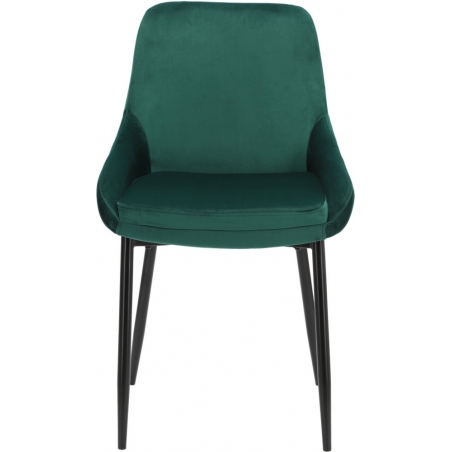 Wygodne Krzesło welurowe Floyd Velvet zielone Intesi do salonu