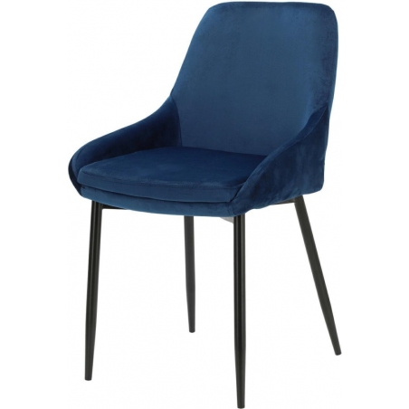 Floyd navy blue velvet chair Intesi