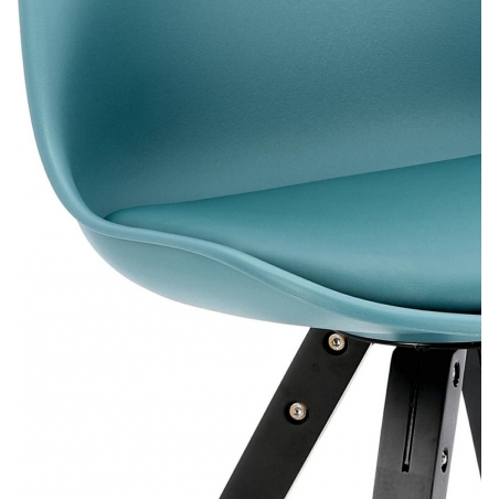 Norden Star Square black&amp;sea blue designer chair Intesi