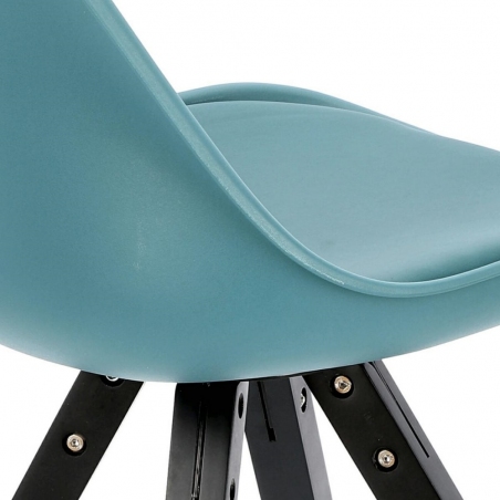 Norden Star Square black&amp;sea blue designer chair Intesi