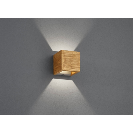 Brad Led natural wooden wall lamp Trio