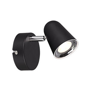 Toulouse LED black wall lamp Trio