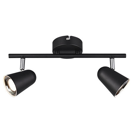 Toulouse II LED black double ceiling spotlight Trio
