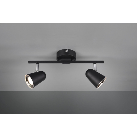 Toulouse II LED black double ceiling spotlight Trio