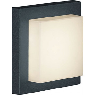 Hondo LED anthracite square outdoor ceiling light Trio