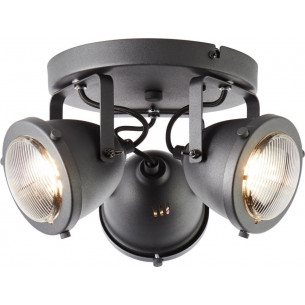 Carmen III black industrial ceiling spotlight Brilliant