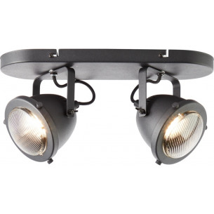 Carmen II black industrial ceiling spotlight Brilliant