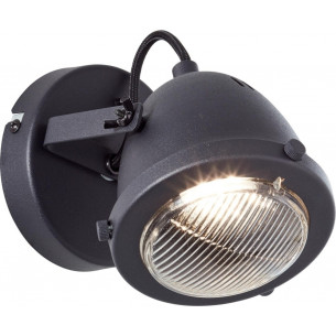 Carmen black industrial wall lamp Brilliant