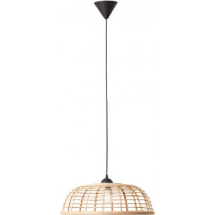 Crosstown 48 light wood&black boho bamboo pendant lamp Brilliant