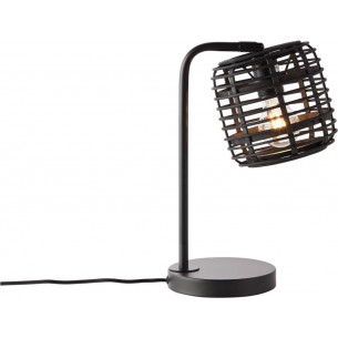 Crosstown dark wood&black bamboo table lamp Brilliant