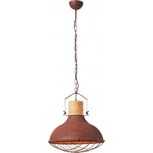 Stylowa Lampa wisząca industrialna Emma 33 rdzawa Brilliant do salonu i kuchni