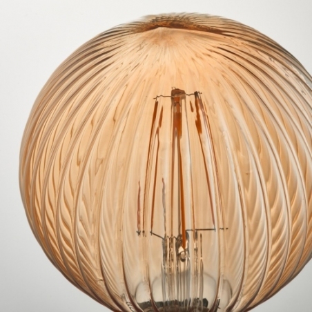 Led G125 Filament Ribbed 4W 000K amber decorative bulb Brilliant