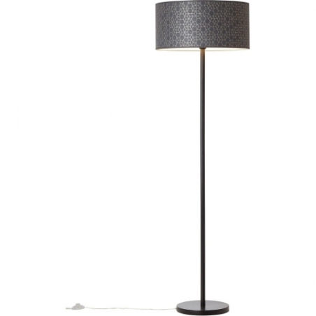 Galance black floor lamp with lampshade Brilliant